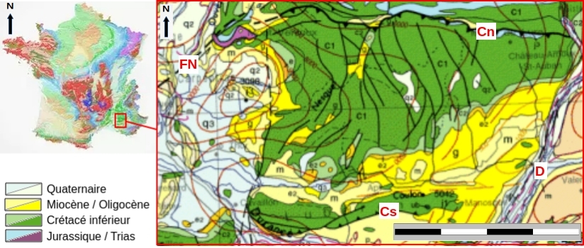Géologie des monts de Vaucluse Mont Vaucluse géologie