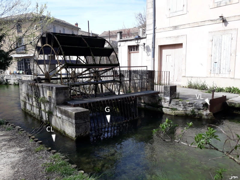 Roue isle sur la sorgue soierie